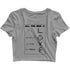 Coding Nerd Engineering CLOUD IS JUST ANOTHER COMPUTER Custom Printed Graphic Design Crop Top T-Shirt for Women